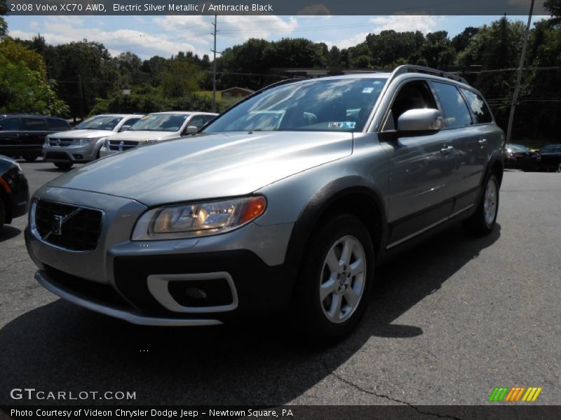 Electric Silver Metallic / Anthracite Black 2008 Volvo XC70 AWD