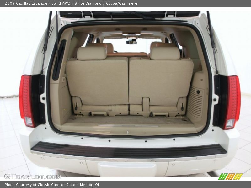 White Diamond / Cocoa/Cashmere 2009 Cadillac Escalade Hybrid AWD