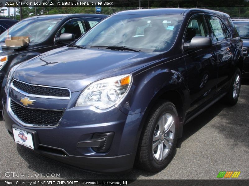Atlantis Blue Metallic / Jet Black 2013 Chevrolet Equinox LS