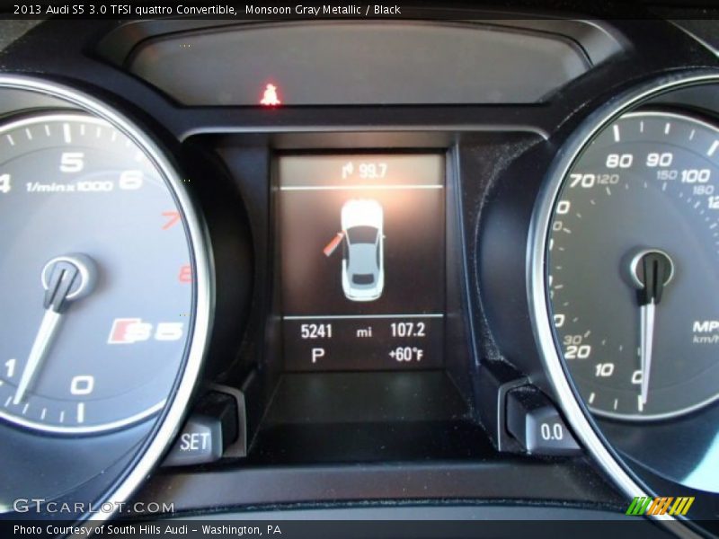 Monsoon Gray Metallic / Black 2013 Audi S5 3.0 TFSI quattro Convertible