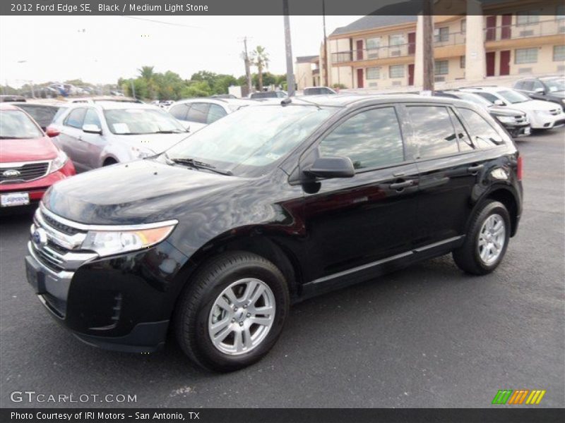 Black / Medium Light Stone 2012 Ford Edge SE