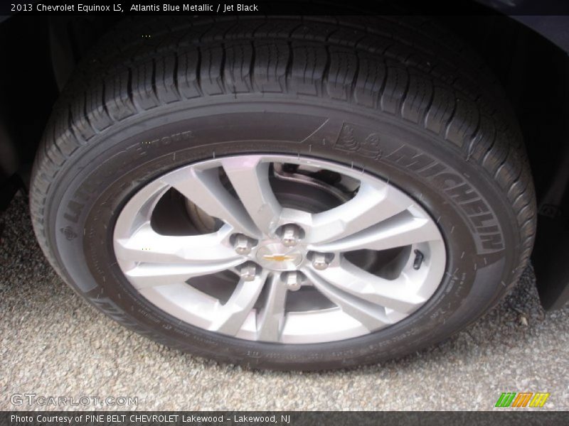 Atlantis Blue Metallic / Jet Black 2013 Chevrolet Equinox LS