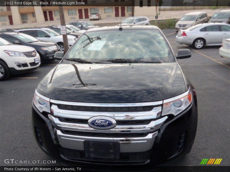 Black / Medium Light Stone 2012 Ford Edge SE