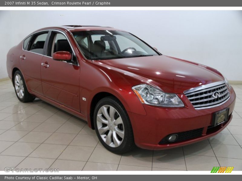 Crimson Roulette Pearl / Graphite 2007 Infiniti M 35 Sedan