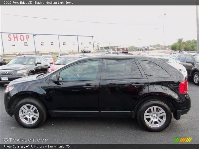 Black / Medium Light Stone 2012 Ford Edge SE