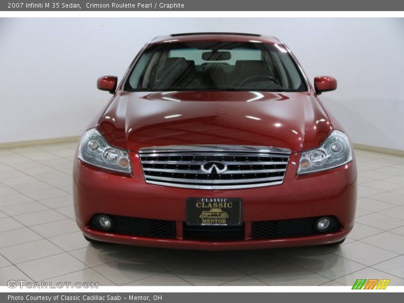 Crimson Roulette Pearl / Graphite 2007 Infiniti M 35 Sedan