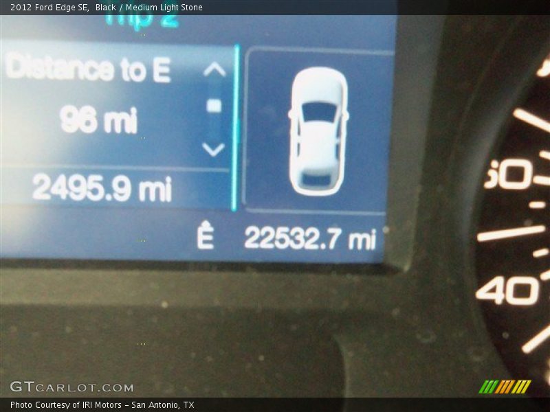 Black / Medium Light Stone 2012 Ford Edge SE