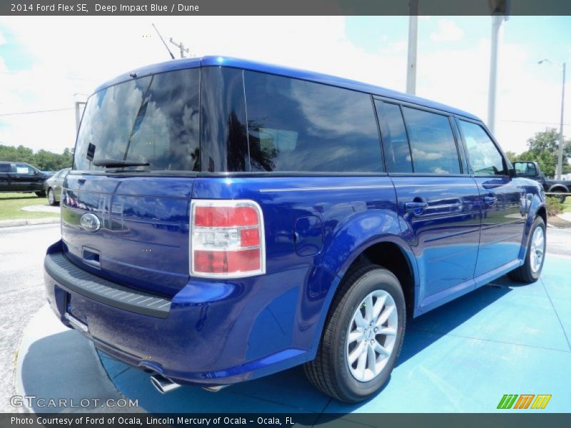 Deep Impact Blue / Dune 2014 Ford Flex SE