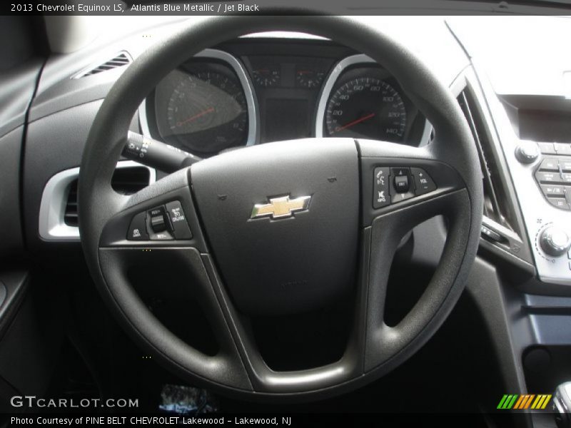 Atlantis Blue Metallic / Jet Black 2013 Chevrolet Equinox LS