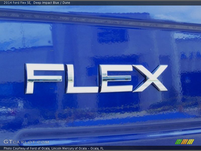 Deep Impact Blue / Dune 2014 Ford Flex SE