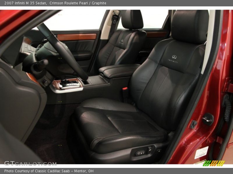 Crimson Roulette Pearl / Graphite 2007 Infiniti M 35 Sedan
