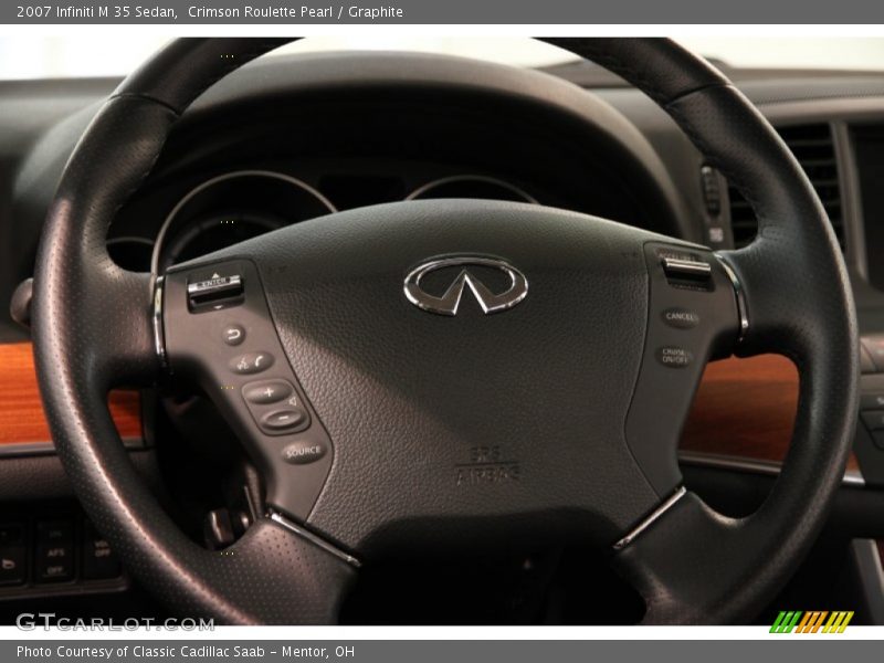 Crimson Roulette Pearl / Graphite 2007 Infiniti M 35 Sedan