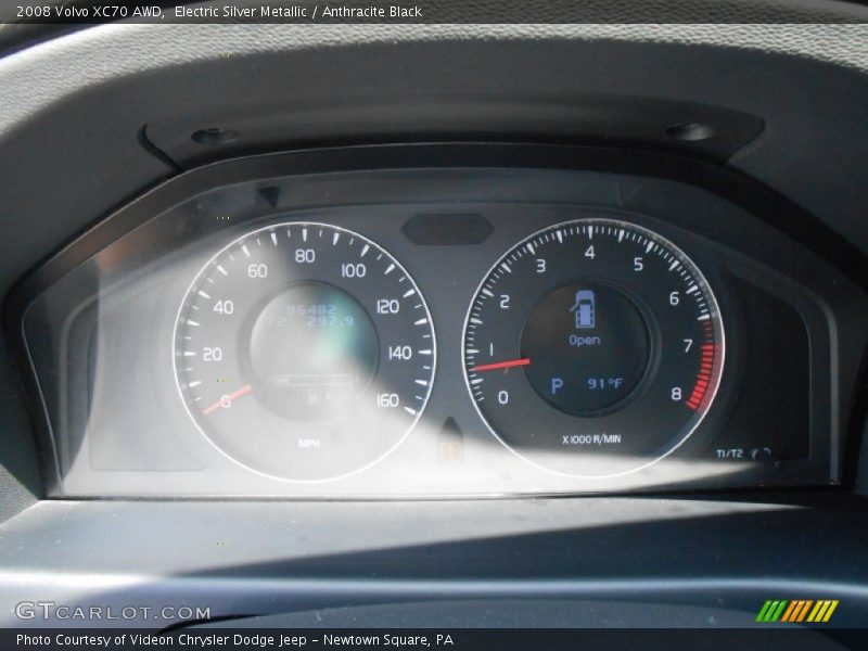 Electric Silver Metallic / Anthracite Black 2008 Volvo XC70 AWD