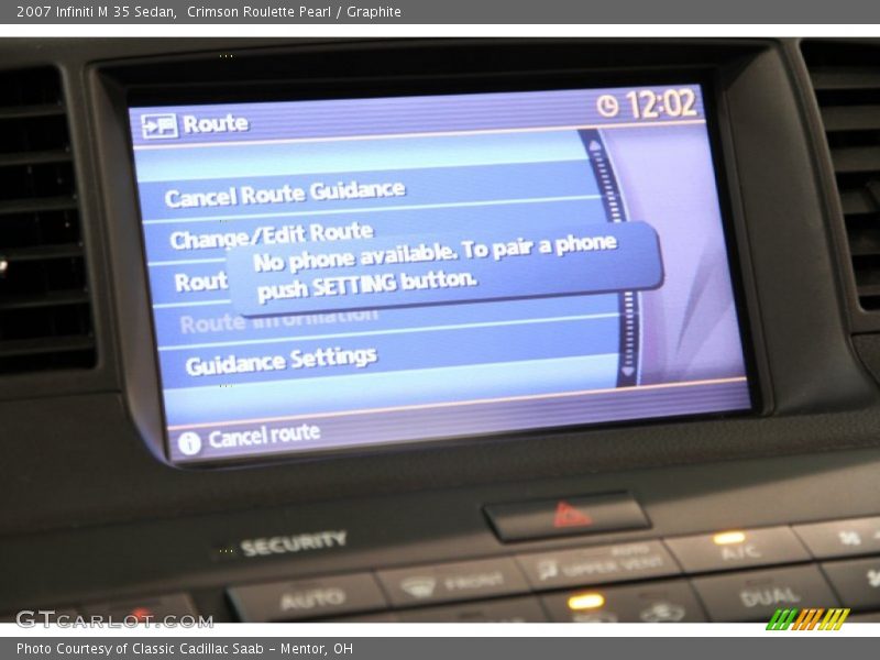 Crimson Roulette Pearl / Graphite 2007 Infiniti M 35 Sedan