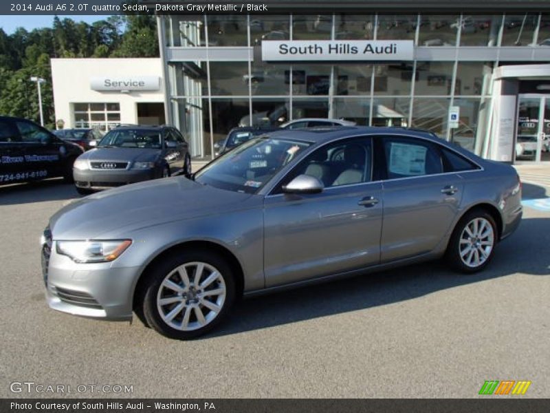 Dakota Gray Metallic / Black 2014 Audi A6 2.0T quattro Sedan
