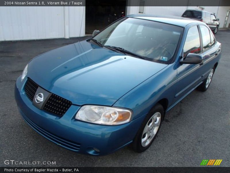 Vibrant Blue / Taupe 2004 Nissan Sentra 1.8