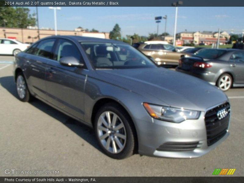 Dakota Gray Metallic / Black 2014 Audi A6 2.0T quattro Sedan