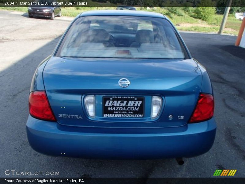 Vibrant Blue / Taupe 2004 Nissan Sentra 1.8