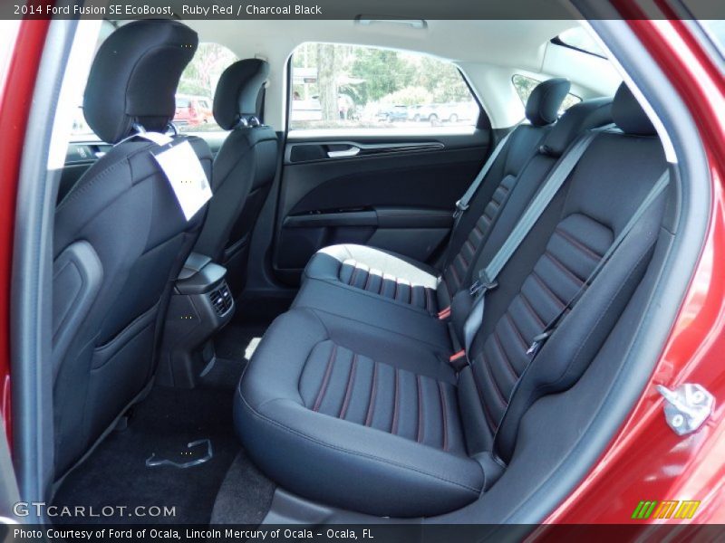 Rear Seat of 2014 Fusion SE EcoBoost