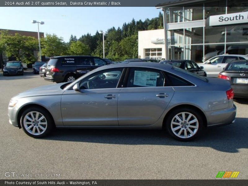 Dakota Gray Metallic / Black 2014 Audi A6 2.0T quattro Sedan