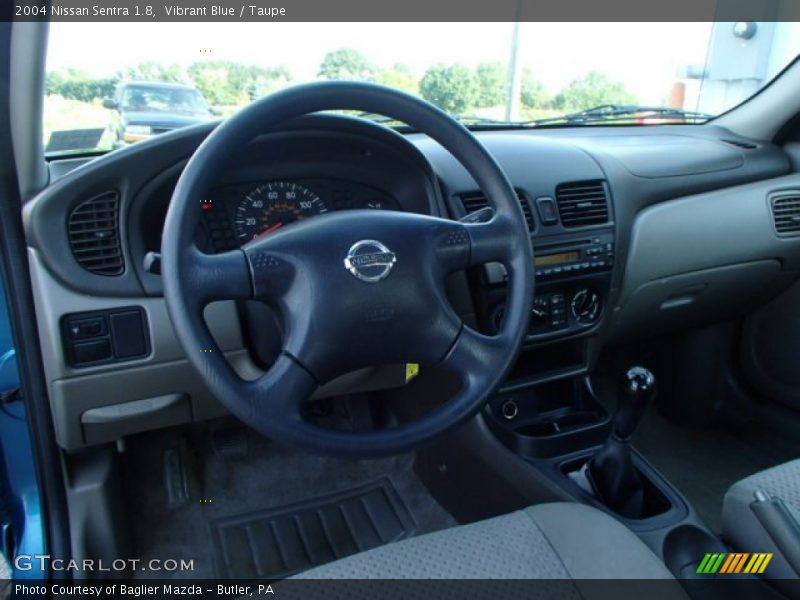 Vibrant Blue / Taupe 2004 Nissan Sentra 1.8