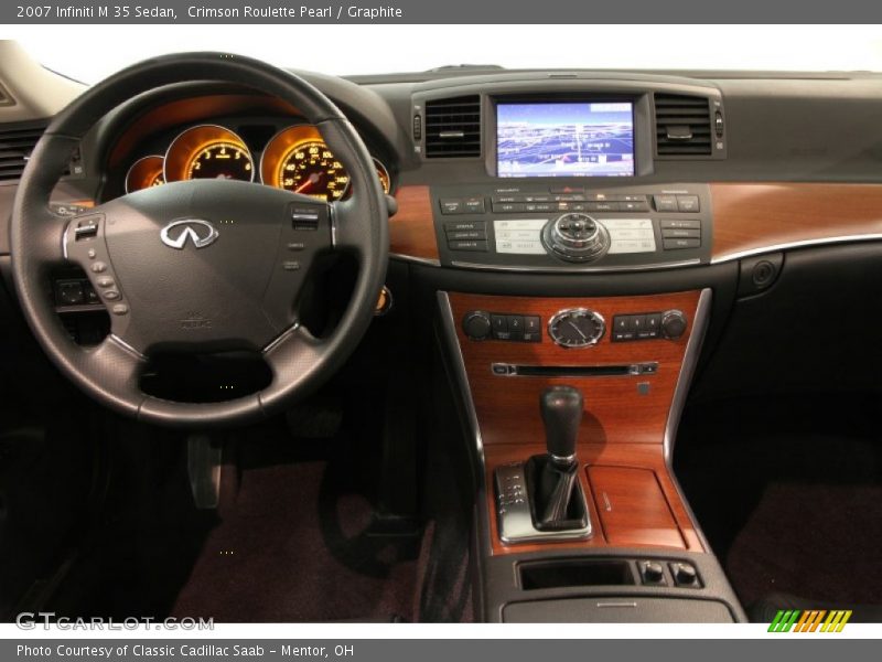 Crimson Roulette Pearl / Graphite 2007 Infiniti M 35 Sedan