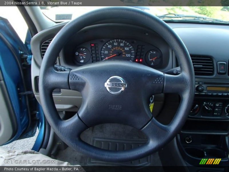 Vibrant Blue / Taupe 2004 Nissan Sentra 1.8