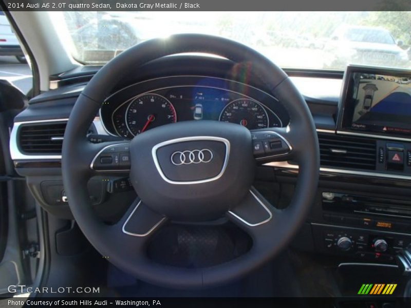 Dakota Gray Metallic / Black 2014 Audi A6 2.0T quattro Sedan