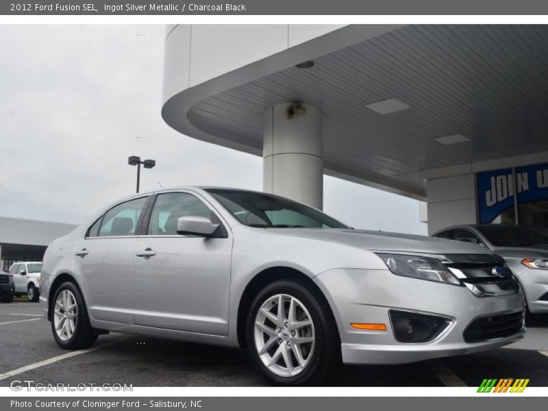 Ingot Silver Metallic / Charcoal Black 2012 Ford Fusion SEL