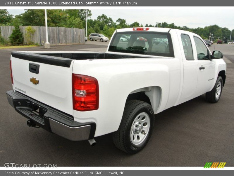 Summit White / Dark Titanium 2011 Chevrolet Silverado 1500 Extended Cab