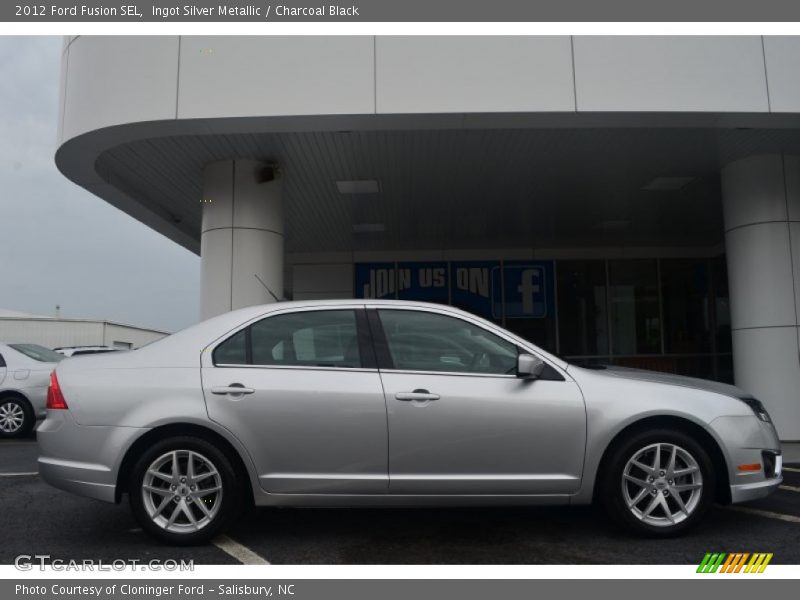 Ingot Silver Metallic / Charcoal Black 2012 Ford Fusion SEL