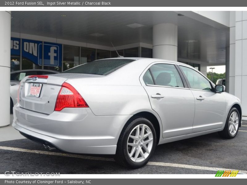 Ingot Silver Metallic / Charcoal Black 2012 Ford Fusion SEL