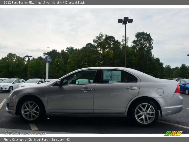 Ingot Silver Metallic / Charcoal Black 2012 Ford Fusion SEL