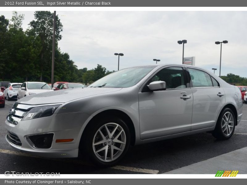 Ingot Silver Metallic / Charcoal Black 2012 Ford Fusion SEL