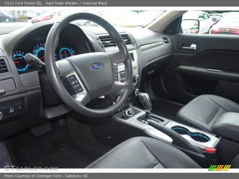 Ingot Silver Metallic / Charcoal Black 2012 Ford Fusion SEL