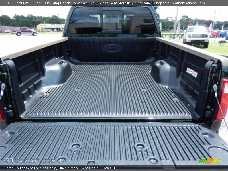 Green Gem Metallic / King Ranch Chaparral Leather/Adobe Trim 2014 Ford F250 Super Duty King Ranch Crew Cab 4x4