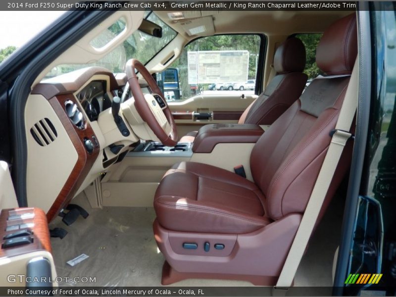  2014 F250 Super Duty King Ranch Crew Cab 4x4 King Ranch Chaparral Leather/Adobe Trim Interior