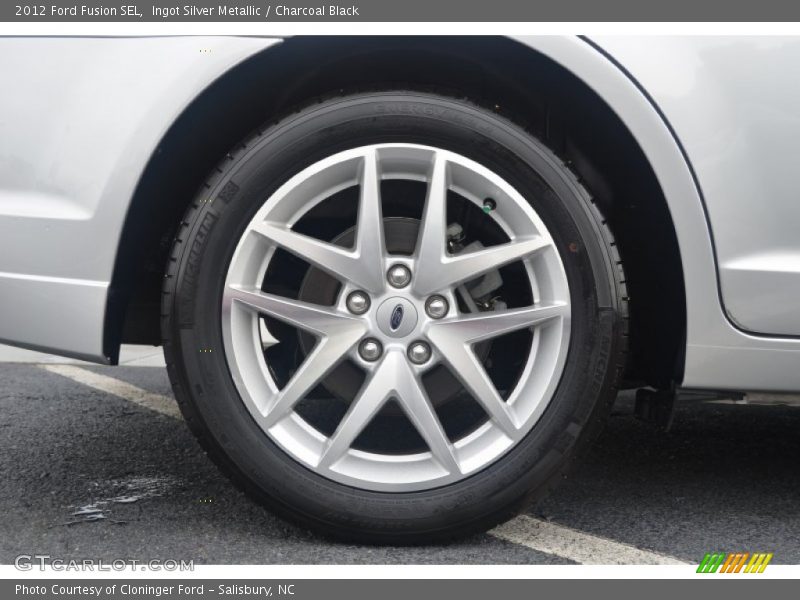 Ingot Silver Metallic / Charcoal Black 2012 Ford Fusion SEL