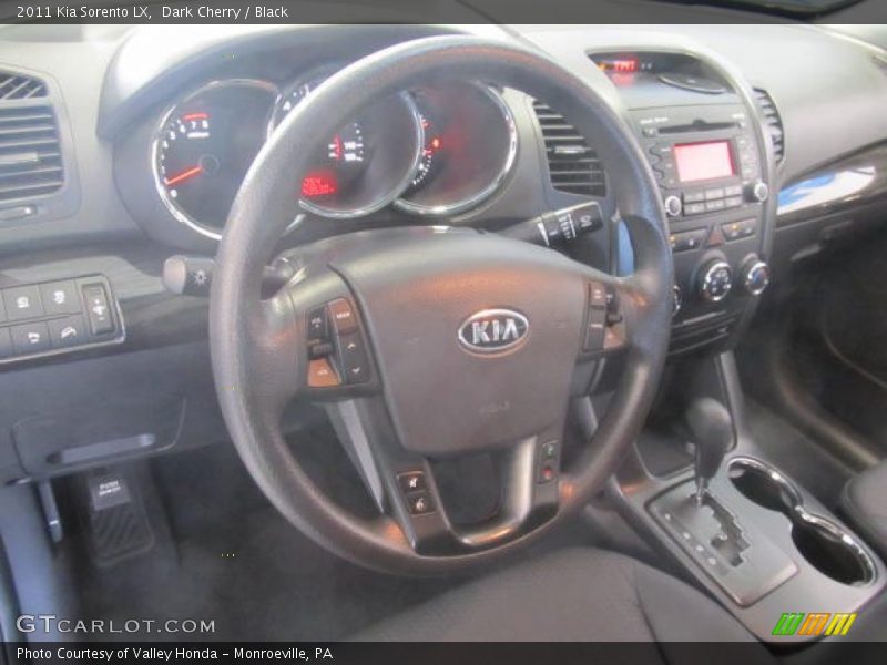 Dark Cherry / Black 2011 Kia Sorento LX
