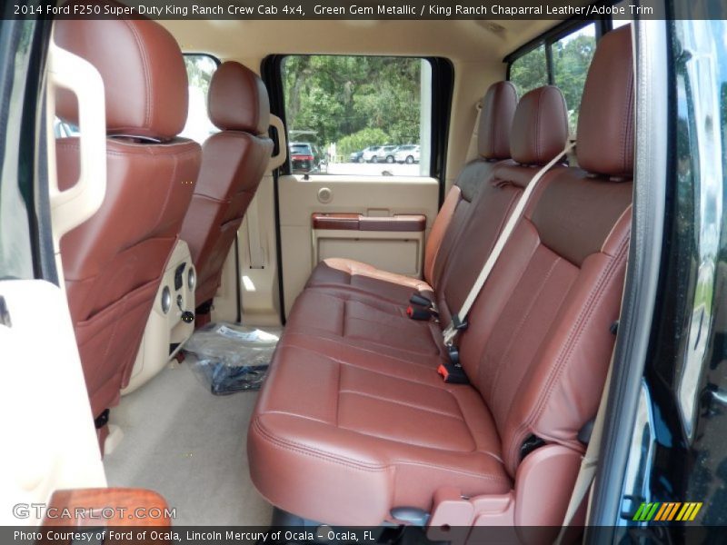 Rear Seat of 2014 F250 Super Duty King Ranch Crew Cab 4x4