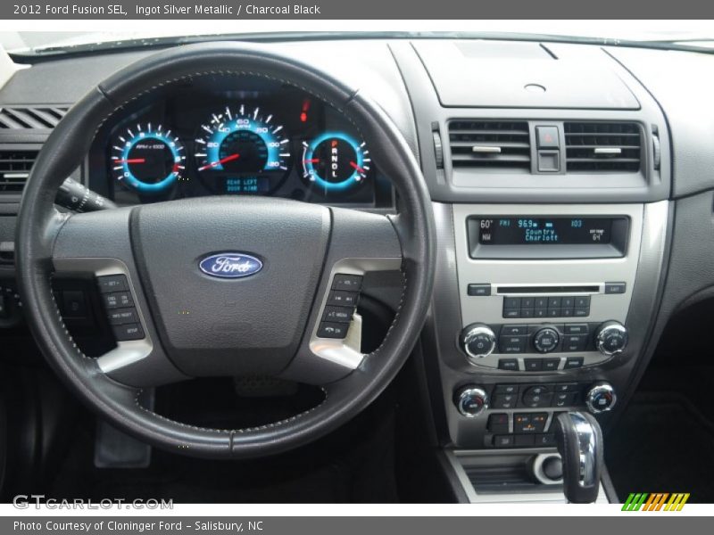Ingot Silver Metallic / Charcoal Black 2012 Ford Fusion SEL
