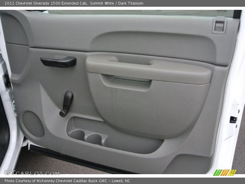 Summit White / Dark Titanium 2011 Chevrolet Silverado 1500 Extended Cab