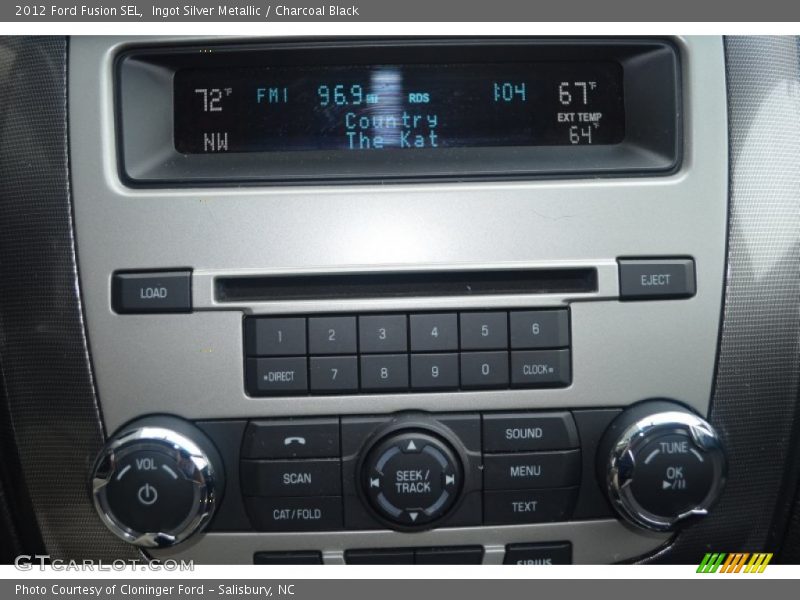 Ingot Silver Metallic / Charcoal Black 2012 Ford Fusion SEL