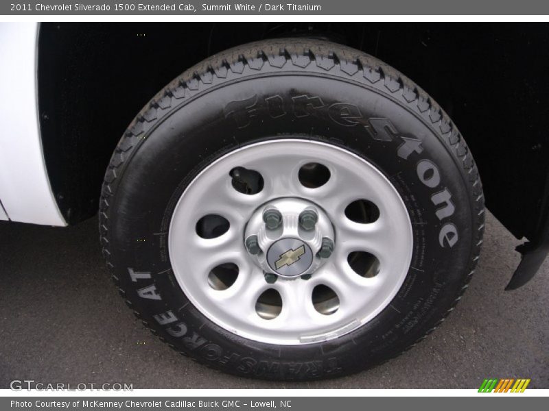 Summit White / Dark Titanium 2011 Chevrolet Silverado 1500 Extended Cab
