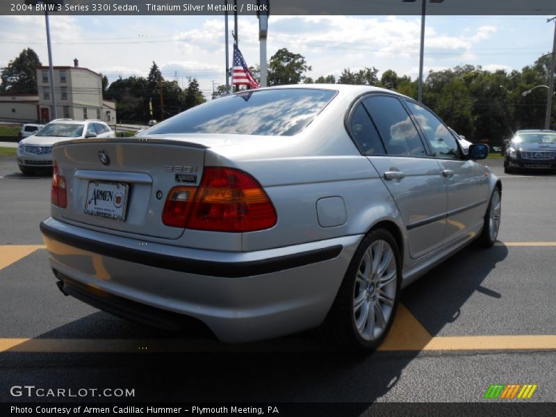 Titanium Silver Metallic / Black 2004 BMW 3 Series 330i Sedan