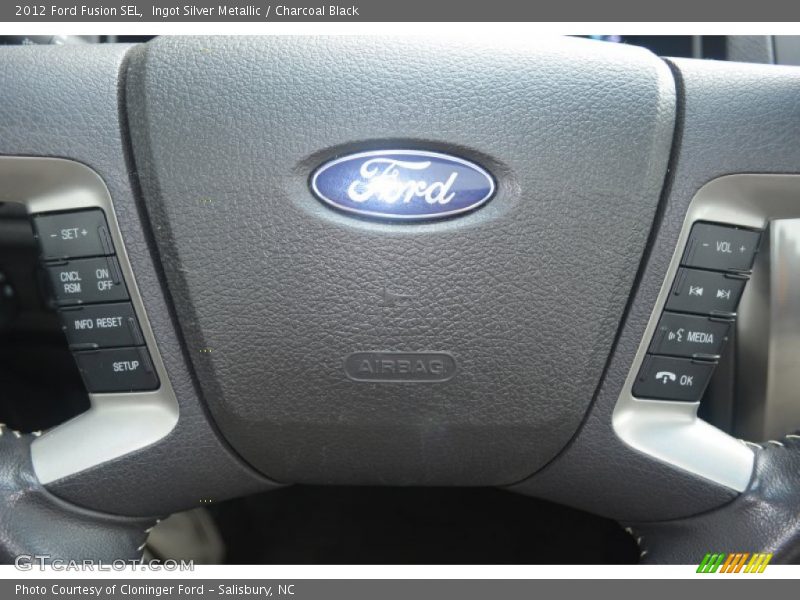 Ingot Silver Metallic / Charcoal Black 2012 Ford Fusion SEL