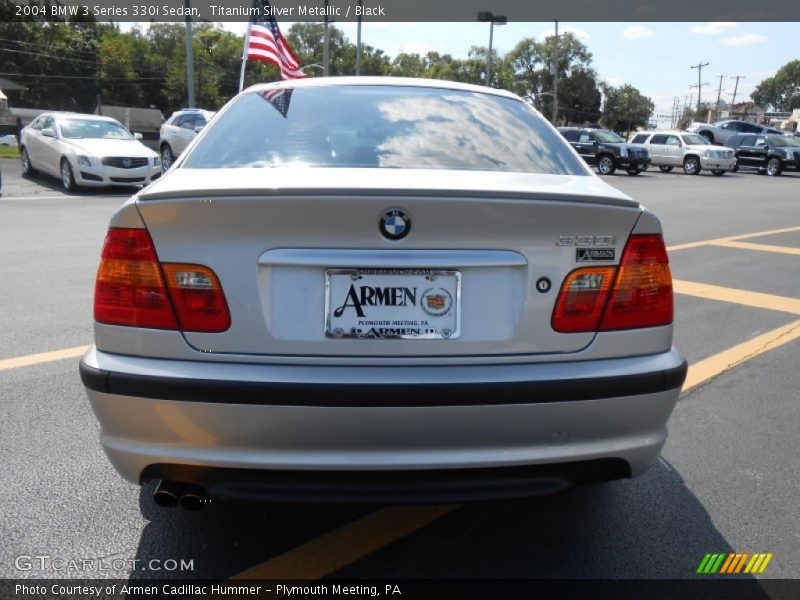 Titanium Silver Metallic / Black 2004 BMW 3 Series 330i Sedan