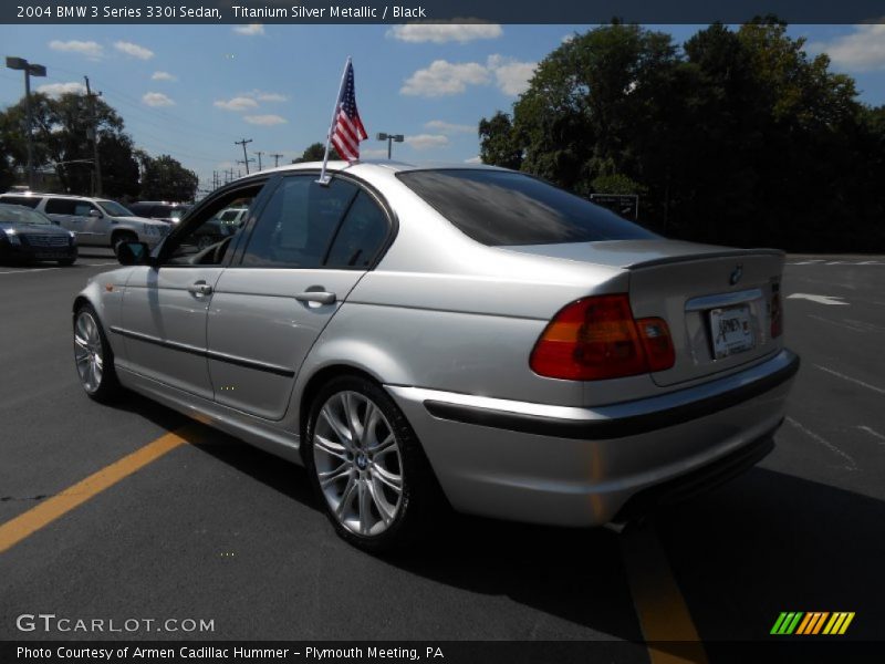 Titanium Silver Metallic / Black 2004 BMW 3 Series 330i Sedan