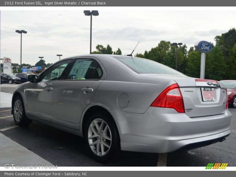 Ingot Silver Metallic / Charcoal Black 2012 Ford Fusion SEL