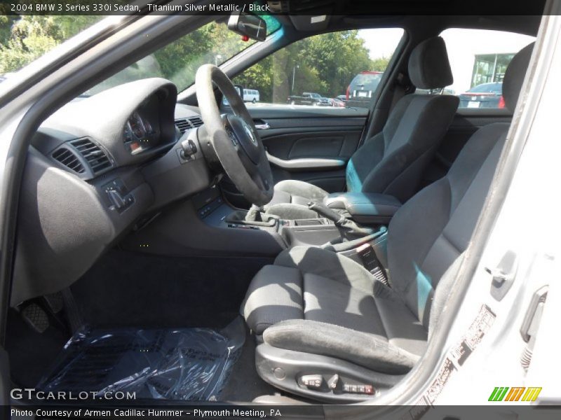 Titanium Silver Metallic / Black 2004 BMW 3 Series 330i Sedan